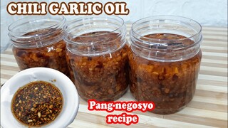 PINAKAMASARAP NA SAWSAWANG PINOY | HOW TO MAKE CHILI GARLIC OIL | 3 INGREDIENTS ONLY NEGOSYONG PATOK