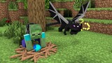 Monster School : Zombie Boy Has Lost In The Land Of Dragons - Sad Story - Minecraft Animation