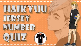 Haikyuu Jersey Number Quiz - 30 Characters [Very Easy to Very Hard]