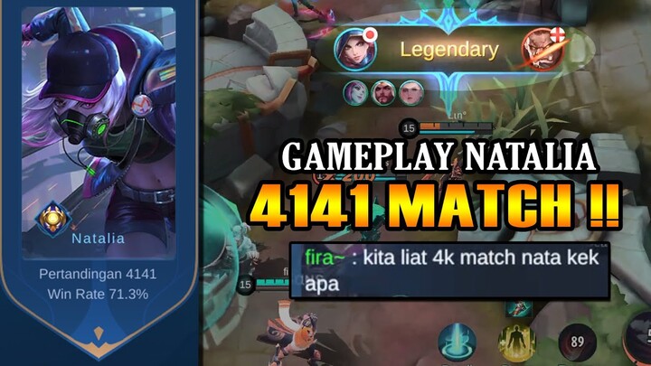 GAMEPLAY NATALIA 4000-AN MATCH !! KASIH PAHAM BOSS !! - MLBB