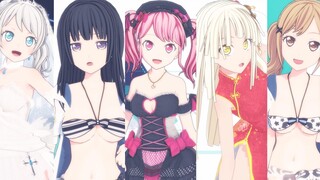 [MMD/BanG Dream]Aya Maruyama, Rinko Hirogane, Kokoro Gensaki, Yuri Wakamiya, Arisaki Ichigatani "Car