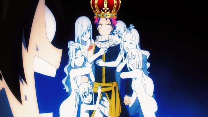 It turns out that Natsu's inner wish is to become the king of the harem