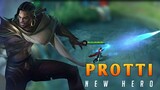 UPCOMING HERO PROTTI GAMEPLAY | NEW HERO MOBILE LEGENDS | ROCCO YT