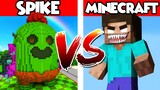 Spike vs Minecraft – PvZ vs Minecraft vs Smash