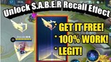 Unlock S.A.B.E.R Recall Effect Free! | Mobile Legends: Bang Bang