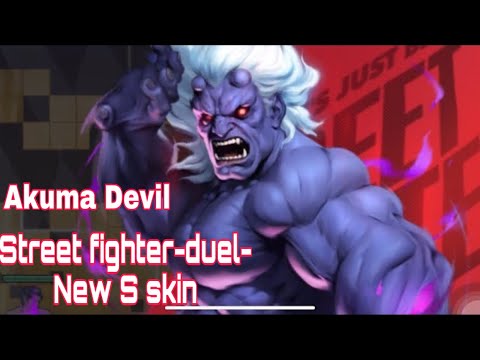 Street fighter-duel-New S skin Akuma Devil-Gameplay mobile - BiliBili