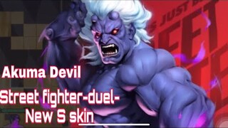 Street fighter-duel-New S skin Akuma Devil-Gameplay mobile