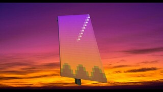 aesthetic sunset banner tutorial - minecraft