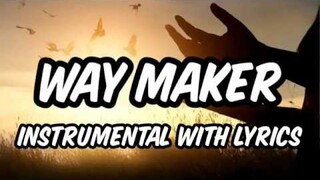 WAY MAKER (INSTRUMENTAL) PIANO COVER WITH LYRICS