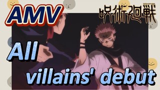 [Jujutsu Kaisen]  AMV | All villains' debut