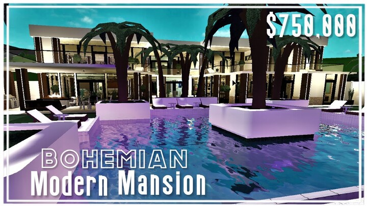 Bohemian Modern Mansion | Tour | ROBLOX BLOXBURG