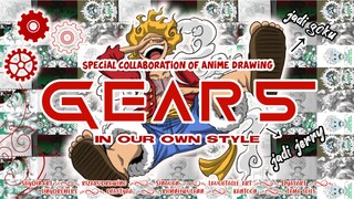 Collab Anime Drawing Luffy Gear 5 Bstation Creator Indonesia