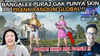 BANG ALEX PURA2 GAK PUNYA SKIN PRANK RANDOM GLOBAL PAKAI SKIN M4 PANU TERBAIK !! - PUBG MOBILE