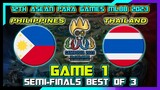 PHILIPPINES vs THAILAND Semi-Finals Game 1 (Best of 3) | 12th ASEAN Para Games MLBB Esports 2023