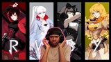 Non RWBY Fan Reacts - To All RWBY Openings 1-8 - Anime OP Reaction