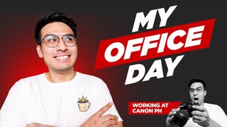 A DAY IN MY LIFE Working at Canon PH! | What's my OFFICE DAY look like!