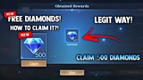 HOW TO CLAIM FREE 500 DIAMONDS! FREE DIAMONDS! LEGIT WAY! | MOBILE LEGENDS 2022