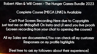 Robert Allen & Will Green course - The Hunger Games Bundle 2023 download