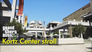 Kortz Center courtyard stroll | Just Walking | GTA V