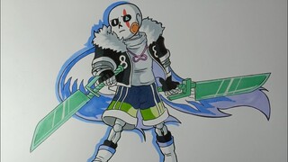 Eight Sans How To Draw Undertale OC Cách Vẽ Sans Siêu Ngầu