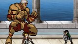 [MUGEN] Reiner Brown vs Levi Ackerman | Đại chiến Titan |[1080P][60 khung hình]