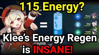 Is Klee the Ultimate Battery?! Understanding Klee's Energy Regeneration Mechanics - Genshin Impact