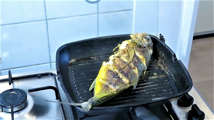 Ikan panggang teflon yang gurih