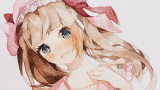 [Watercolor] Tutorial: Flat Coloring for Hair and Skin