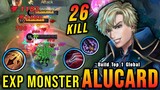26 Kills!! New Alucard Exp Lane Build (INSANE LIFESTEAL) - Build Top 1 Global Alucard ~ MLBB