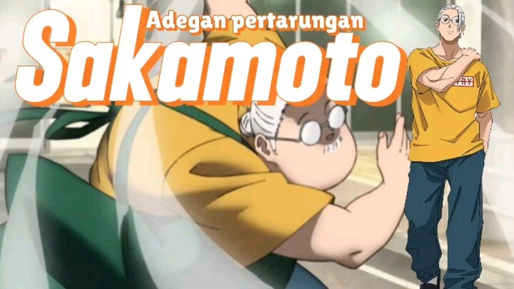 Adegan pertarungan Sakamoto.