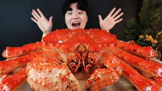 ASMR MUKBANG 대왕 킹크랩 4KG 해물찜 먹방 SEAFOOD STEAMED GIANT KING CRAB EATING SHOW Hải sản