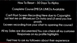 How To Beast - 30 Days To Alpha course download