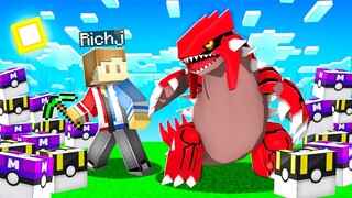 Opening 100 LEGENDARY LUCKY BLOCKS in PIXELMON Minecraft!