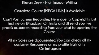 Kieran Drew Course High Impact Writing download