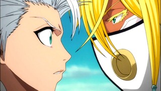 TOSHIRO HITSUGAYA FIGHTS AGAINST ESPADA NO. 3 TIER HARRIBEL