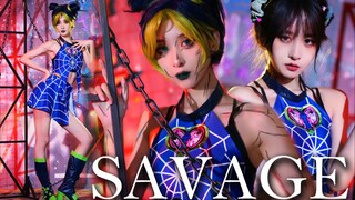 Phá vỡ bức tường không gian! Jolyne nhảy điệu Savage! Đây là một kẻ man rợ!