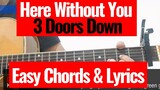 3 Doors Down - Here Without You Acoustic Karaoke (Chords & Lyrics) Cover