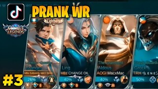 FAKE WINRATE PRANK #3 - TikTok ML Compilations | MLBB