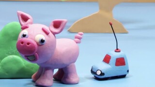 Pig Stop motion clay cartoon for kids - BabyClay