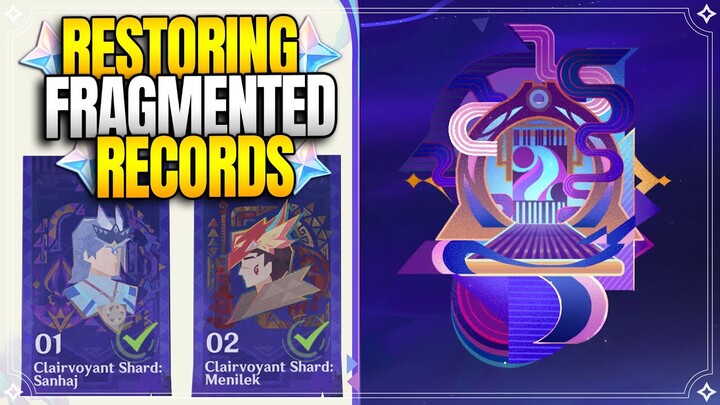 Clairvoyant Shard: Sanhaj & Menilek | Restoring Fragmented Records |【Genshin Impact】