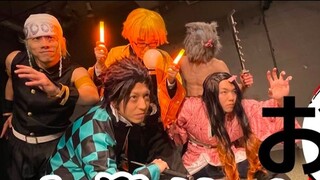 日本阿宅cosplay跳《残响散歌》鬼灭之刃游郭篇OP【RAB】