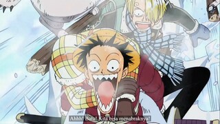 ONE PIECE MOMENT - LUFFY DAN SANJI MEMBAWA NAMI KE DOKTER, TAPI MALAH KENA LONGSOR SALJU