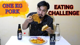 Spicy 1KG pork EATING CHALLENGE Manipuri || Pork KG 1 chaba hanba thuba tanaba