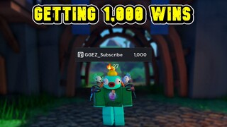 Getting 1,000 Wins In Roblox Bedwars