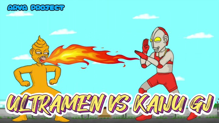 ULTRAMEN VS KAIJU GJ 😅 (ARVA PROJECT)