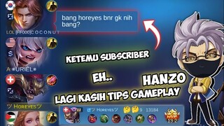 TIPS AND TRICK GAMEPLAY HANZO SOLO RANK MALAH KETEMU SUBSCRIBER