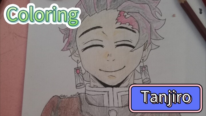 Coloring tanjiro