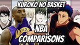 Giving KUROKO NO BASKET Characters NBA COMPARISONS!