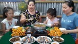 Cá Kèo Nấu Lẩu Chua Ăn Kèm Bông Bí Ngon Ngọt Liệm| TKQ & Family T534