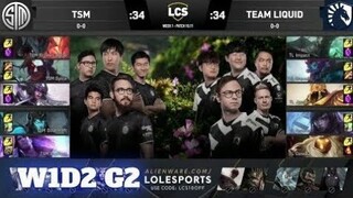 TSM vs Team Liquid Highlights | Week 1 Day 2 S10 LCS Summer 2020 | TL vs TSM